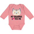 thumbnail image 3 of Inktastic Grandma Loves Me Girls Long Sleeve Baby Bodysuit, 3 of 5