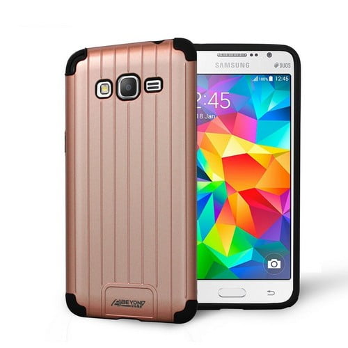 Vervormen beweging proza MarginMart Slim DuoShield Hybrid Polycarbonate Case Cover For Samsung  Galaxy Grand Prime G530 Rose Pink PC/Black Gel - Walmart.com