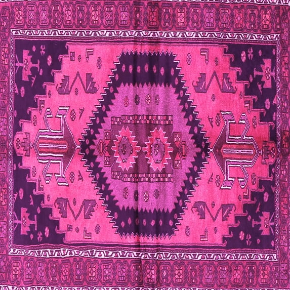 Ahgly Company Indoor Square Persian Pink Traditional Area Rugs, 3' Square