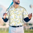 thumbnail image 5 of Lsque Moon And Rabbit Pattern Mens Polo Golf Shirts Funny Graphics Shorts Sleeve Button Shirts Baseball T-shirt-X-Large, 5 of 7
