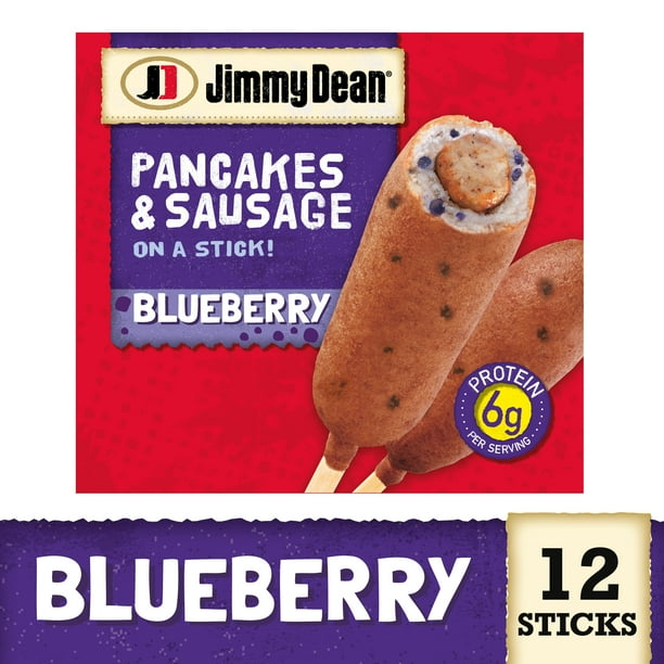 Jimmy Dean Blueberry Pancakes & Sausage on a Stick, 30 oz, 12 Ct