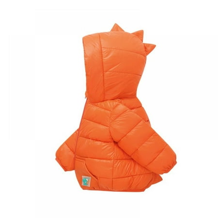 

SYNPOS Toddler Kids Baby Boys Girls Winter Warm Dinosaur Padded Coats Hooded Jacket Outwear Coat Suit 2-7 Years