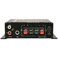 thumbnail image 4 of PYLE PFA200 - Home Mini Audio Amplifier - 60W Portable Dual Channel Surround Sound HiFi Stereo Receiver w/ 12V AC Adapter, AUX, MIC IN, Supports Smart Phone, iPhone, iPod, MP3 For 2-8ohm Speakers, 4 of 11
