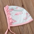 thumbnail image 3 of TheFound Baby Girls Swimwear Set Bowknot Backless One-piece Swimsuit+Ruffle Hat, 3 of 9