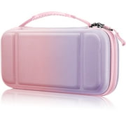 Fintie Carrying Case for Nintendo Switch Lite 2019 [Shockproof] Hard Shell Protective Cover Travel Bag w/15 Game Card & 2 Micro SD Card Slots for Switch Lite Console & Accessories, Fantacy Ombre