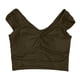 thumbnail image 4 of Sujetador deportivo largo acolchado para mujer - Top de entrenamiento de yoga con aberturas, camiseta sin mangas con tirantes para gimnasio, 4 of 5