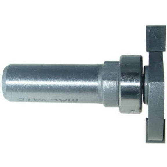 Magnate 1143 Slot Cutter Router Bits with Top Mounted Bearing — 1/4" Cutting Length; 7/16" Cutting Depth; 1/2" Shank Diameter; 1-3/4" Shank Length; 1-1/4" Overall Diameter