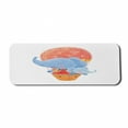 thumbnail image 1 of Colorful Computer Mouse Pad, Mother and BabyFlying with a Hot Air Balloon Watercolor Cartoon Print, Rectangle Non-Slip Rubber Mousepad Large, 31" x 12" Gaming Size, Multicolor, by Ambesonne, 1 of 2