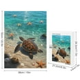 thumbnail image 2 of Sea Turtle on The Beach 500 Piece Wooden Puzzle, Finished Size 20.5" x 15", Perfect for Brain Exercise, 2 of 8