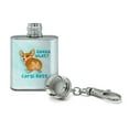 thumbnail image 2 of Guess What Corgi Butt Funny Joke Stainless Steel 1oz Mini Flask Key Chain, 2 of 3