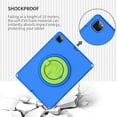 thumbnail image 3 of SaniMore for iPad Pro 12.9 2018/2020/2021/2022 Case, Kid-friendly Shockproof EVA Two-layer Protective Case 360°Rotating Kickstand Holder Anti-fall Csae for iPad Pro 12.9 2018/2020/2021/2022, Blue, 3 of 9