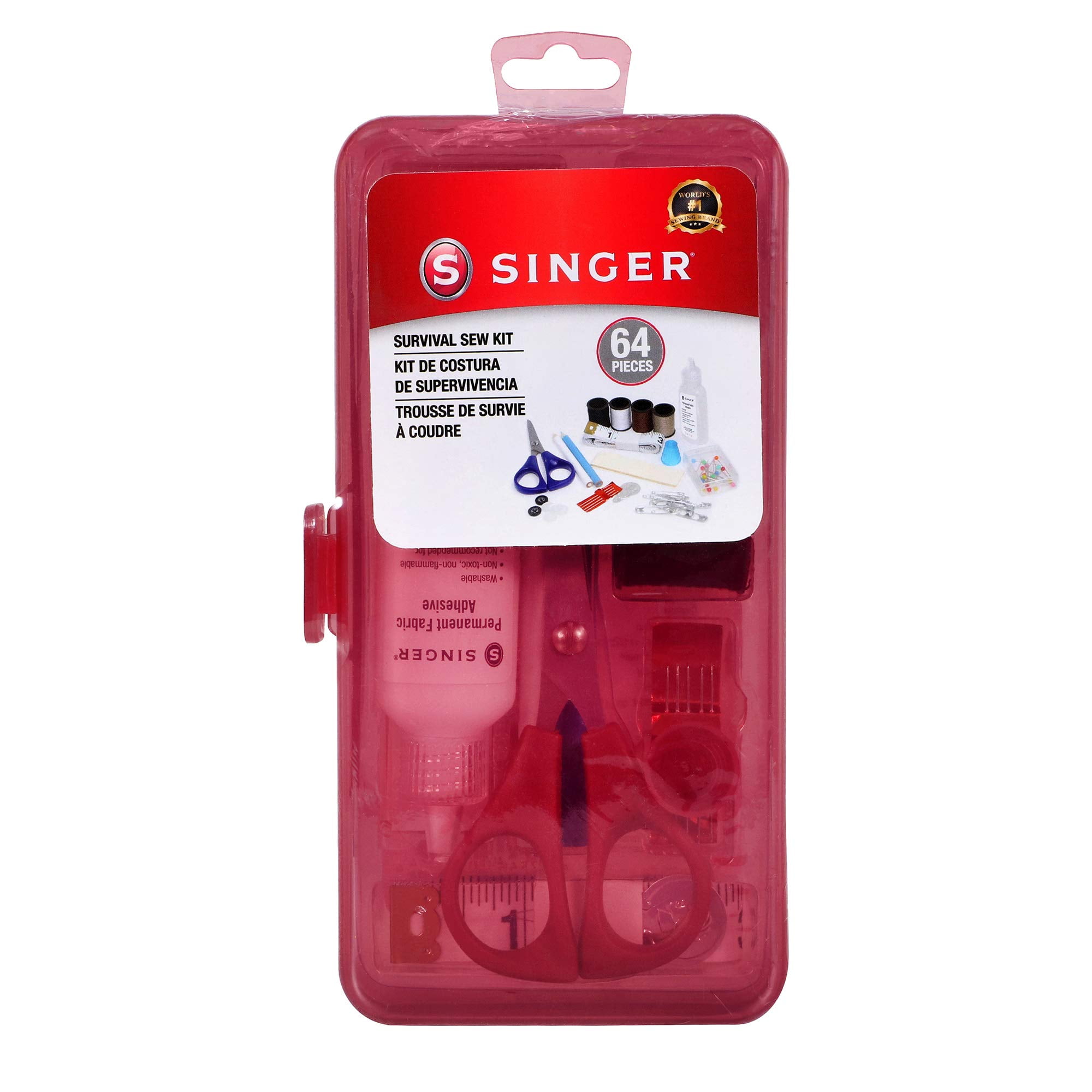 Survival Sewing Kit, Red