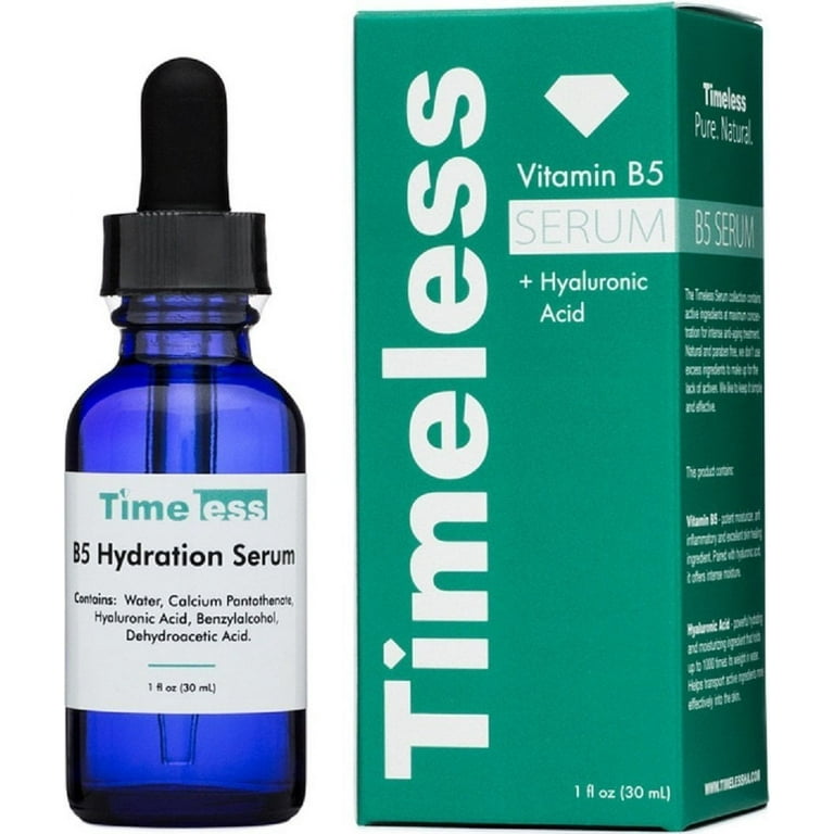 VITAMIN B5 SERUM with HYALURONIC ACID + 5% HA 1 OZ, Most Powerful & NATURAL  Hydrating Formula on the Market