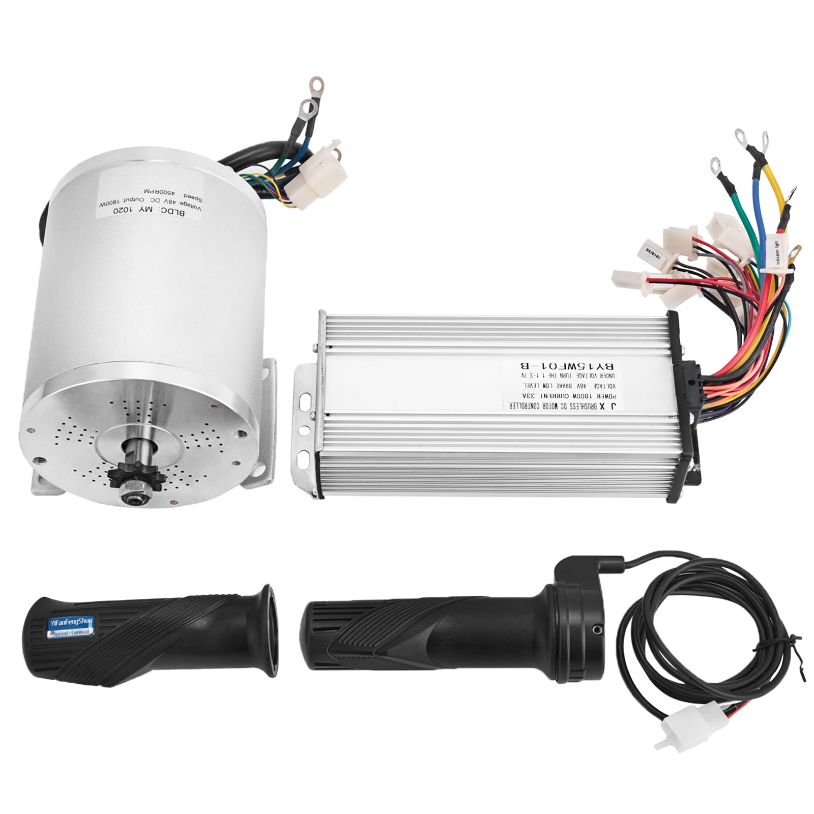 Mophorn 2000W 60V Electric Brushless DC Motor 42A 5600RPM High Speed Brushless Motor with 11 Tooth Sprocket and Mounting Bracket for Go Karts Scooters & E-Bike Model BY1020D 
