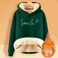 thumbnail image 2 of XINXIAOO Women's Sweatshirts Hoodies Long Sleeve Hoodie Pullover Sweatshirts for Women Unisex Hoodie Green Crewneck Women Fall Clothes Women's Clothing, 2 of 4
