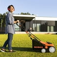 thumbnail image 2 of Costway IronMax 13Amp Corded Scarifier 15" Electric Lawn Dethatcher w/50L Collection Bag Orange, 2 of 12