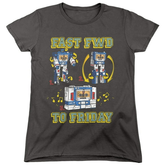 Transformers Forward Friday S/S Women's T-Shirt Charcoal
