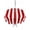 Dark Red, variant on Burnt Orange Striped Table Cloth Round Tablecloth, Thanksgiving Orange White Stripes Waterproof Wrinkleproof Table Cover with Umbrella Hole and Zipper for Party/Dining/Patio/Wedding 54 Inch