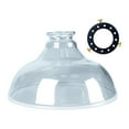 thumbnail image 4 of Almencla Glass Lamp Shade Diameter 9.57inch Lighting Accessory Home Decor for E27/E26 Gray, 4 of 8