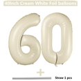 thumbnail image 2 of Globo LVMOQIQIU, 40 cm, blanco, número 60, blanco crema, 2 unidades, 2 of 6