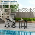 thumbnail image 5 of Ataucjin Square HDPE Outdoor Side Table,Weather Resistant Double Small Adirondack Side Table,Outdoor Indoor End Table for Adirondack Chair,Patio Table for Pool,Deck and Porch,Easy to Assemble, 5 of 7