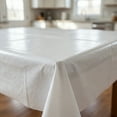 thumbnail image 5 of Plastic Table Cloth Disposable 6 Pack, 54 x 72 Inch, White, for Party Picnic Wedding, 5 of 6