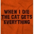 thumbnail image 2 of When I Die My Cat Gets Everything Plus Size Crewneck Graphic Tee Shirt Brisco Brands 3X, 2 of 4