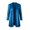 Blue, variant on Women Shiny Open Front Cardigan Jacket 3/4 Sleeve Lightweight Party Coat with Pockets Elegant Dressy Cover Up Coats (Black,S)