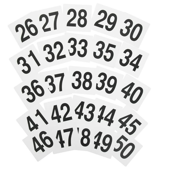 IMIKEYA Numbers for Party Tables Simple Design Table Numbers 25-Pcs