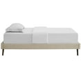 thumbnail image 3 of Modway Loryn Twin Fabric Bed Frame with Round Splayed Legs, Brown, 3 of 5