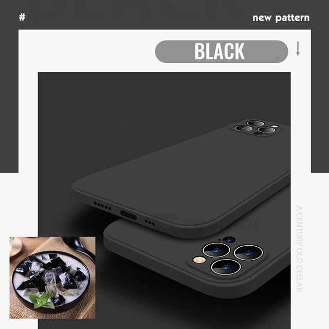 Funda de silicona líquida cuadrada Original de lujo para iPhone 14 12 13 11 Pro Max Mini XS X XR 6S 7 8 Plus SE2 funda suave fina Coque Tan Jianjun unisex