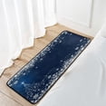 thumbnail image 6 of GZHJMY Winter Blue Snowflakes Kitchen Rug,Christmas Antiskid Mat for Porch Floor Long Door Mat, Non-Slip Bedroom Bedside Mats - 39x20in Carpet Runner, 6 of 6