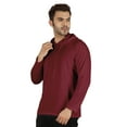 thumbnail image 4 of Inkmeso Solid Winter Hooded Sweatshirt For Mens Long Sleeve Drawstring Pullover Hoodie, 4 of 7