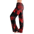 thumbnail image 2 of Halloween Pajamas Women Ladies Pumpkins Ghost Pajama Casual Elastic Waist Palazzo Pants Fall Pajamas, 2 of 6