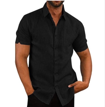 Men's Button Down Fishing Spread Collar 