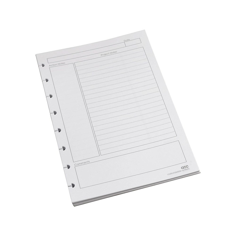 Staples Premium Arc Notebook System Refill Paper 5.5"x8.5" 50 Sh