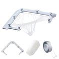 thumbnail image 1 of Drain Rack Kitchen Triangle Holder with Filtration Mesh – Convenient Triangular Gray Rack for Strainer and Kitchen Drain Includes 100Pcs Large Mesh for leftovers, 1 of 6