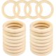 thumbnail image 1 of 20 anillos de madera de 70 mm, anillos de madera maciza natural sin terminar para manualidades, bricolaje, fabricación de joyas., 1 of 4