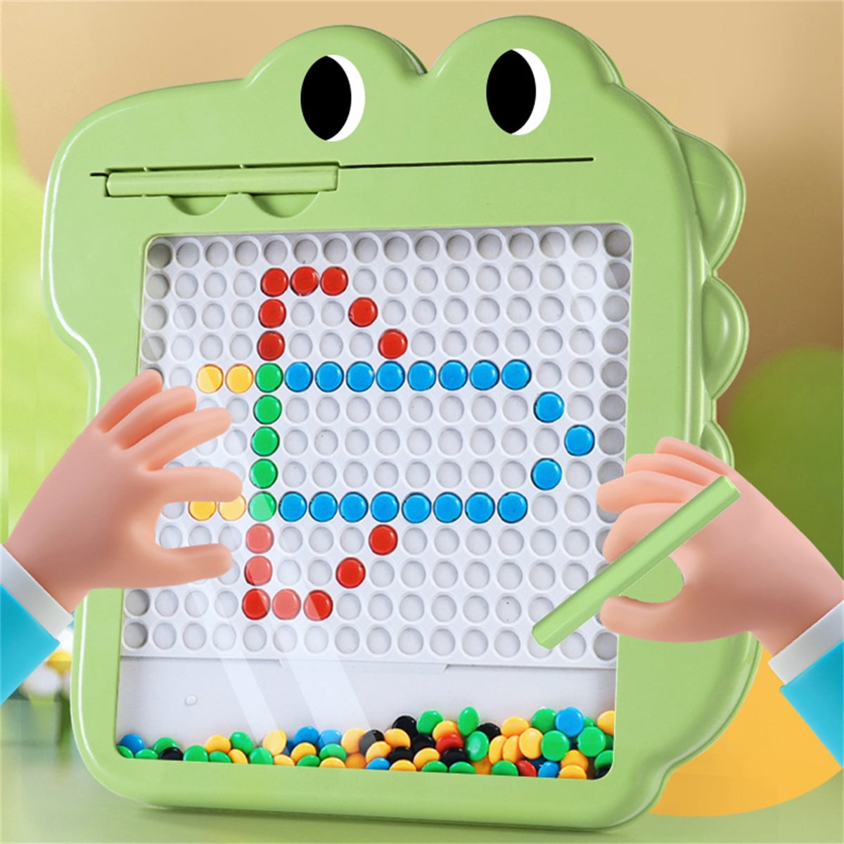 Drawing Board for Kids & Toddlers with Beads and Stylus