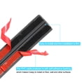 thumbnail image 4 of Uxcell 0.3"D 3.9ft Floor Cord Cover Cable Protector Cable Management Black, 4 of 6