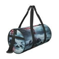thumbnail image 3 of Easygdp Lighthouse in a Stormy Sea Travel Bag, Camping, Weekend, Carry On Overnight Duffel Bag with Shoulder Strap, 3 of 8