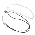 thumbnail image 2 of uds. Collar con colgante en forma de cámara, collar magnético Simple de moda para parejas, accesorios de joyería (negro plateado), 2 of 5