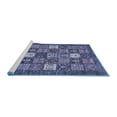 thumbnail image 2 of Ahgly Company Machine Washable Indoor Rectangle Abstract Blue Modern Area Rugs, 7' x 9', 2 of 4