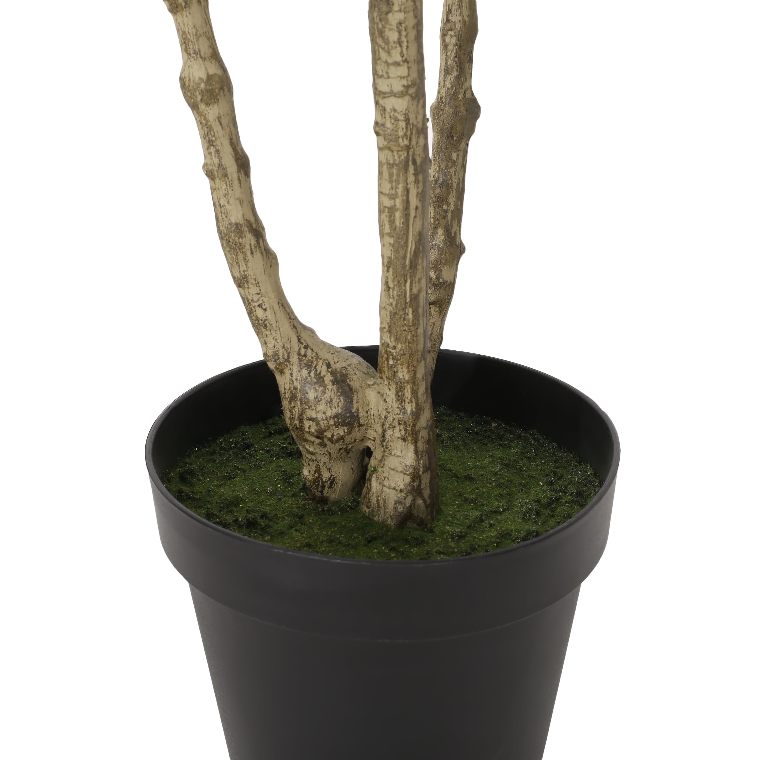 Euroco 7.8FT Artificial Pieris Tree, Fake Floor Potted Olive Silk Trees with Branches,Faux Silk Plant for Home Office Living Room Decor Indoor