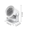 thumbnail image 3 of Household Ceramic Fast Heating Space Heater 400W Energy Efficient Adjustable Thermostat Overheat Tip-Over Protection Compact Portable for Home Office Desktop Bedroom Indoor Winter Warmth, 3 of 9