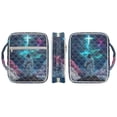 thumbnail image 3 of Xixirimido Bible Cover Case for Women Men Large Bible Cover with Handle Quilted Bible Carrying Case Bag Bible Study Supplies Accessories, Cross Jesus Galaxy, 3 of 7