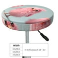 thumbnail image 4 of Goofa Adorable Pink Fluffy Birds Printed Stool Covers Round, Waterproof Round Bar Stool Covers Anti-Slip Round Bar Stool Seat Cover with Elastic Bands Durable-14 inch, 4 of 7