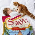 thumbnail image 2 of Sagwa la Gata Siamesa China anti-pilling, suave, ligera, esponjosa y acogedora de lujo para hogar y cocina – Perfecta para niños y adultos,100X130cm, 2 of 6