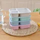 thumbnail image 4 of Fiambrera Bento portátil separada para niños, lonchera para la escuela, a prueba de fugas, con 3 compartimentos de plástico para preparar comidas en microondas, 4 of 6