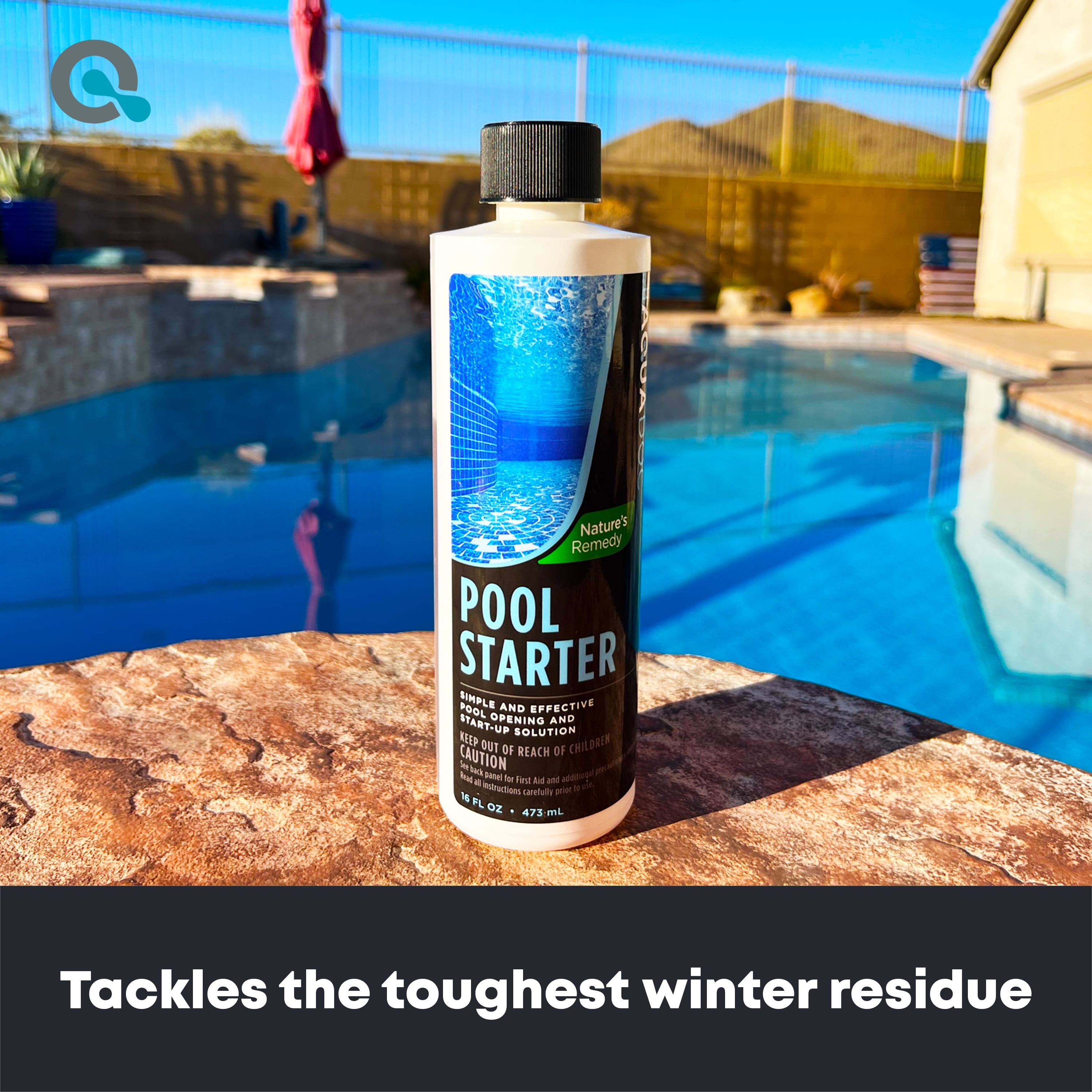 Pool Opening Chemical - Make Opening Your Pool Easier - Pool Startup for Above Ground Pool & Inground Pool Chemical Starter Kit - AquaDoc Pool Chemicals - 16oz